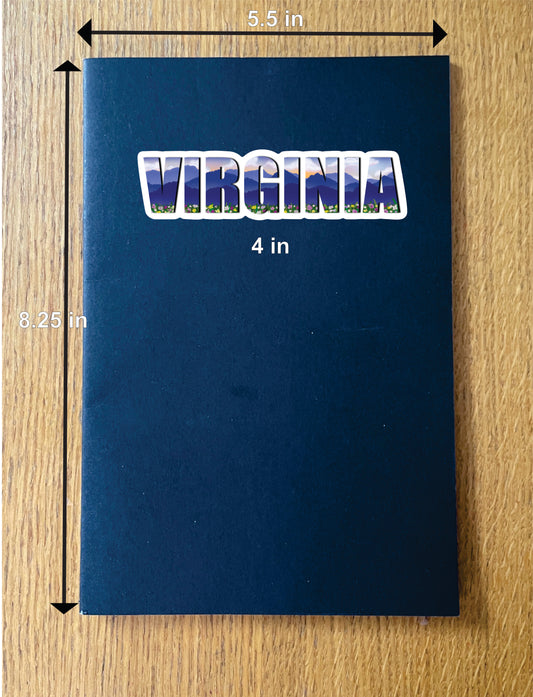 Virginia Text with Mountains