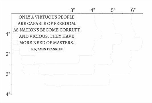 Benjamin Franklin Quote - Virtuous People