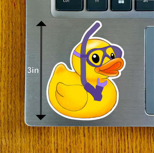 Snorkel Duck, Purple, Pink, Lavender, Green, Blue