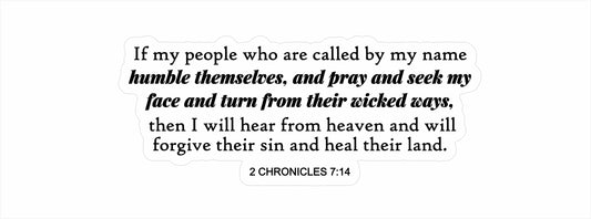 2 Chronicles 7:14