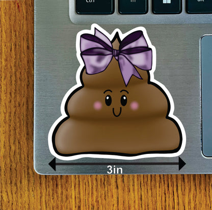 Poopie, Plain, Bowtie, Purple Bow, Black Border Options
