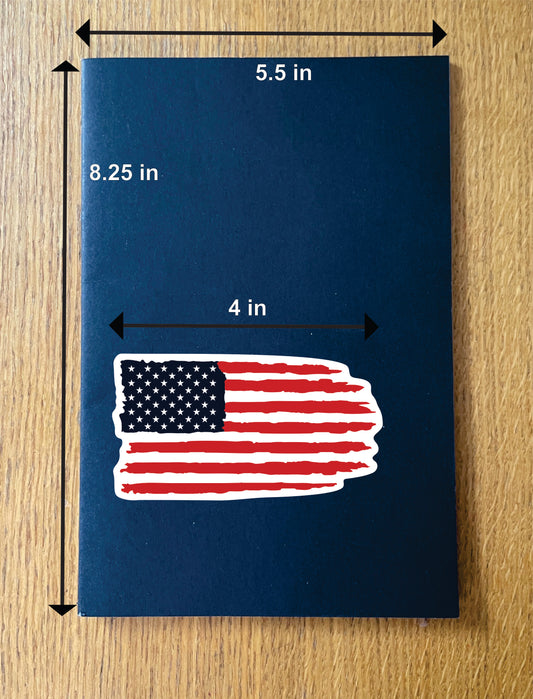 US Flag Distressed - Horizontal