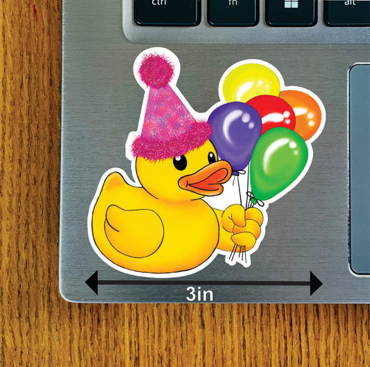 Birthday Duck, Pink, Blue, Purple Hates