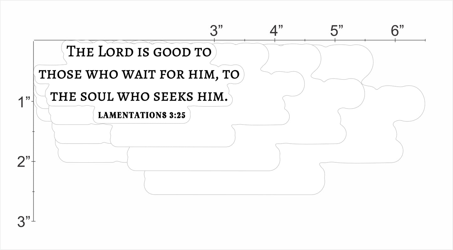 Lamentations 3:25 - The Soul Who Seeks