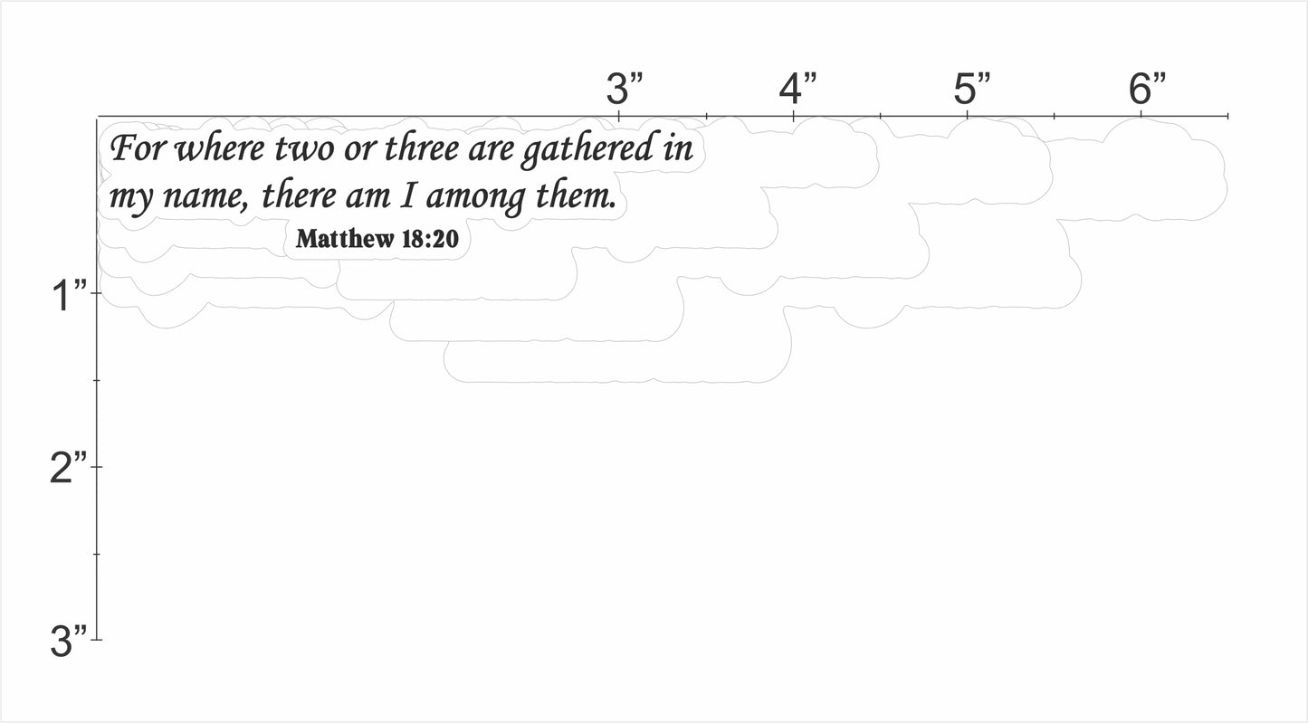 Matthew 18:20 - Two Or Three In My Name