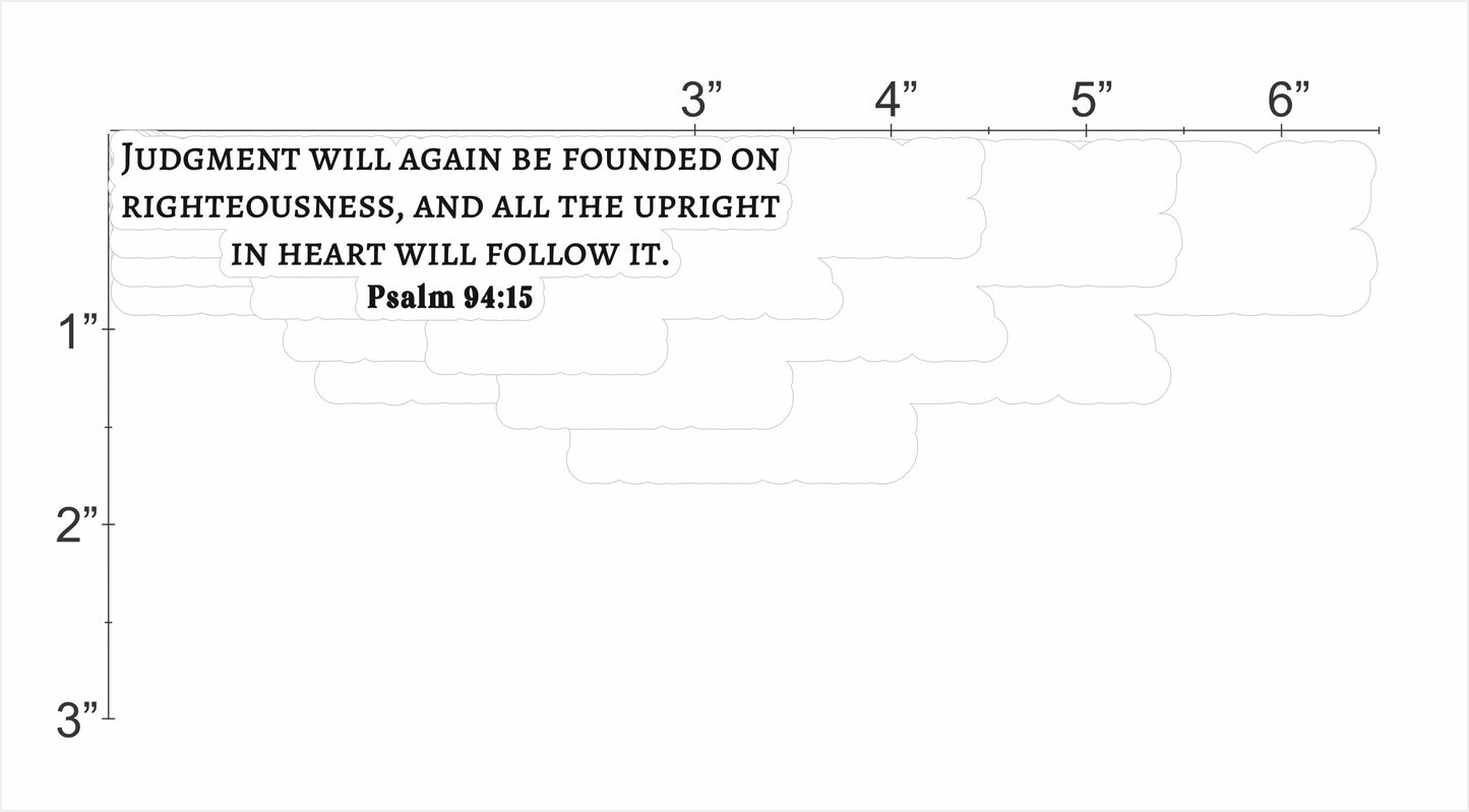 Psalm 94:15 - Upright In Heart