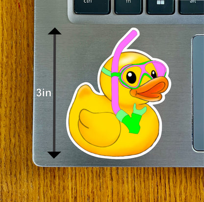Snorkel Duck, Purple, Pink, Lavender, Green, Blue