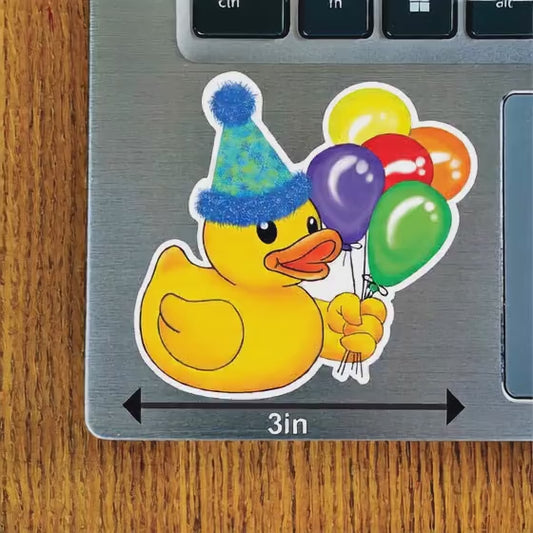 Birthday Duck, Pink, Blue, Purple Hates